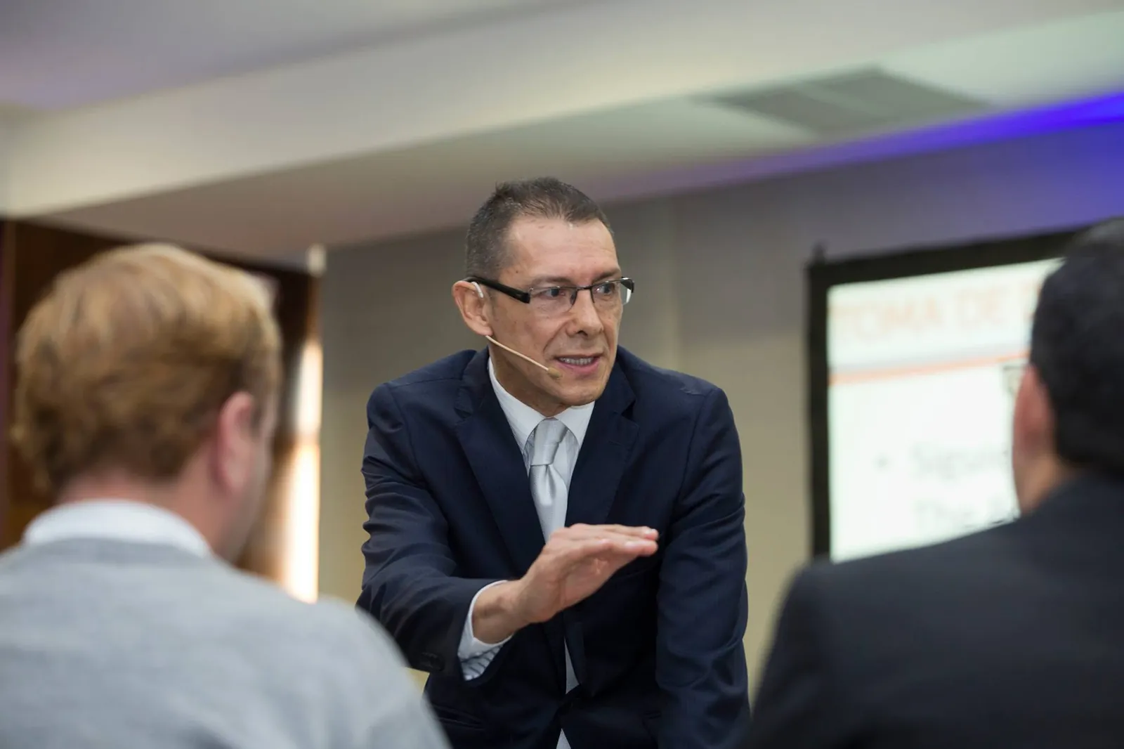 Yesid Barrera en una sesión de formación